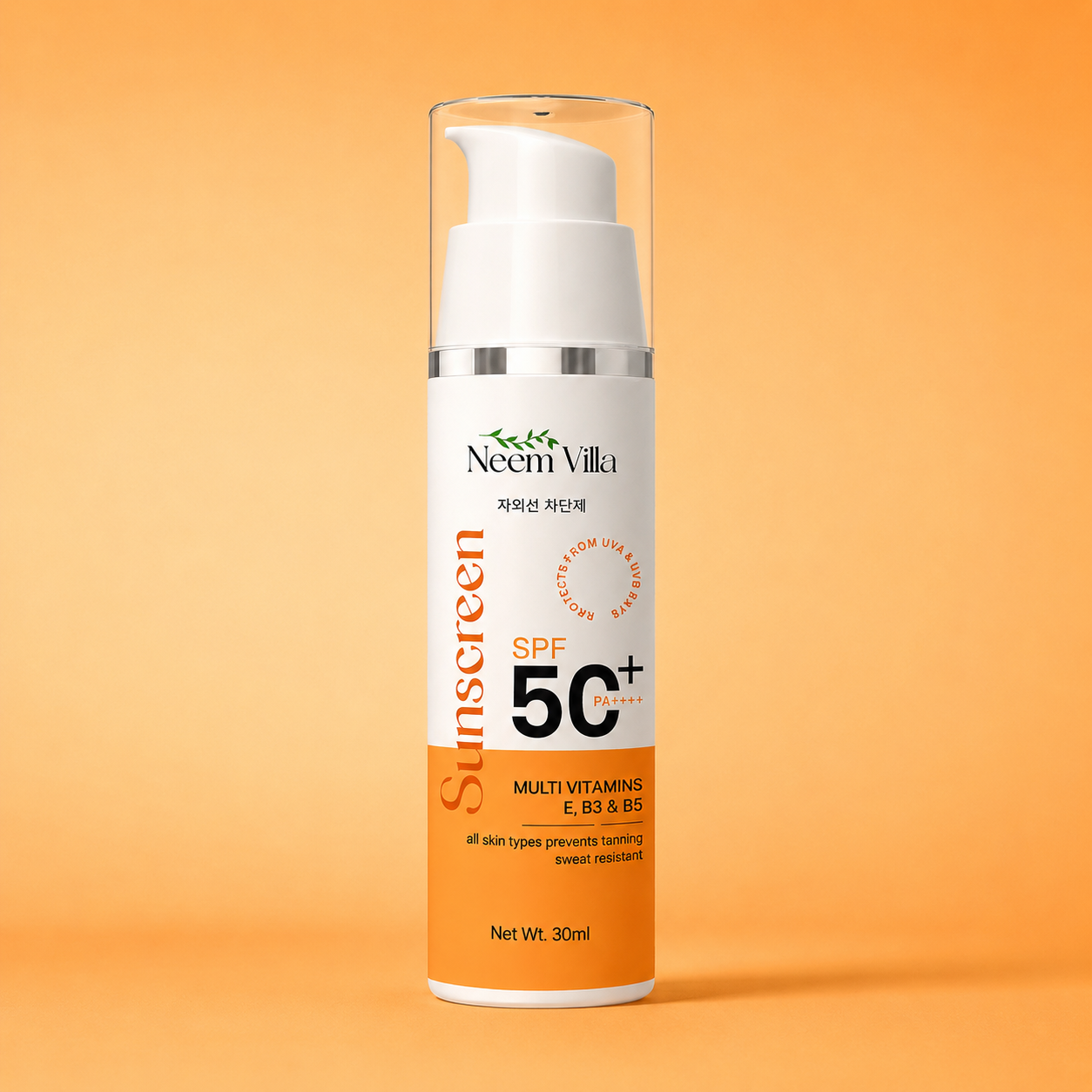 Neem Villa Sunscreen SPF 50+ PA++++ (30ml)
